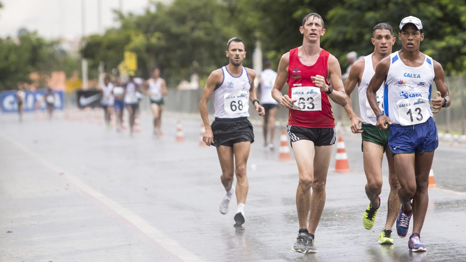 Sobradinho/DF, 18 de fevereiro de 2018.
Atletas disputam na categoria 20km masculino da Copa Brasil Caixa de Marcha Atlética.
Foto: Ana Nascimento