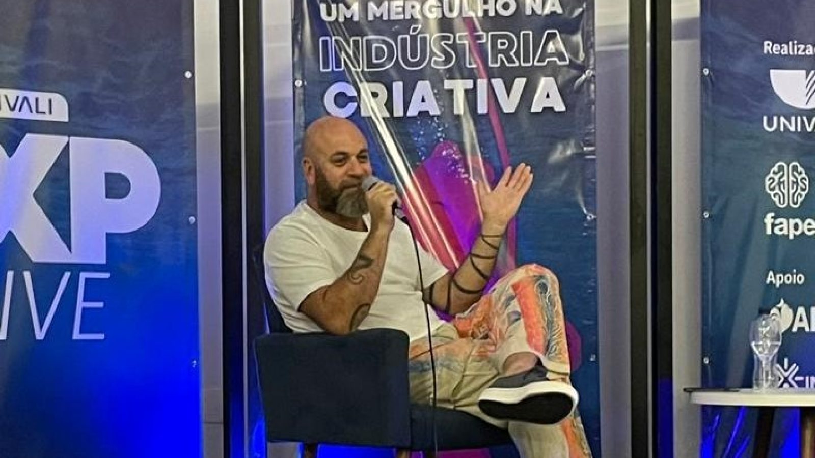 Paulinho Nunes no XP Dive. Foto: Jornalismo, Univali.