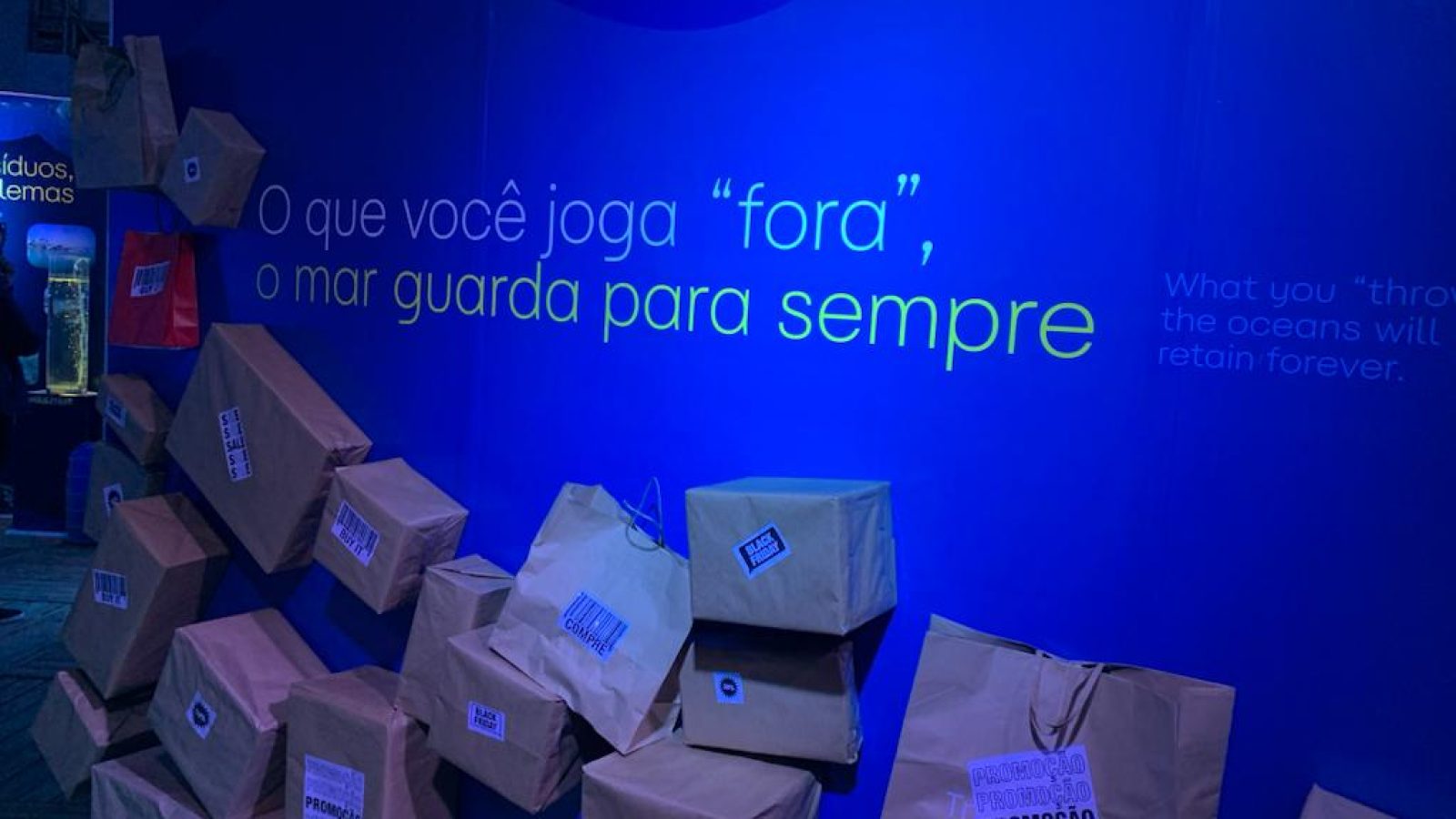 Arte poluição do mar