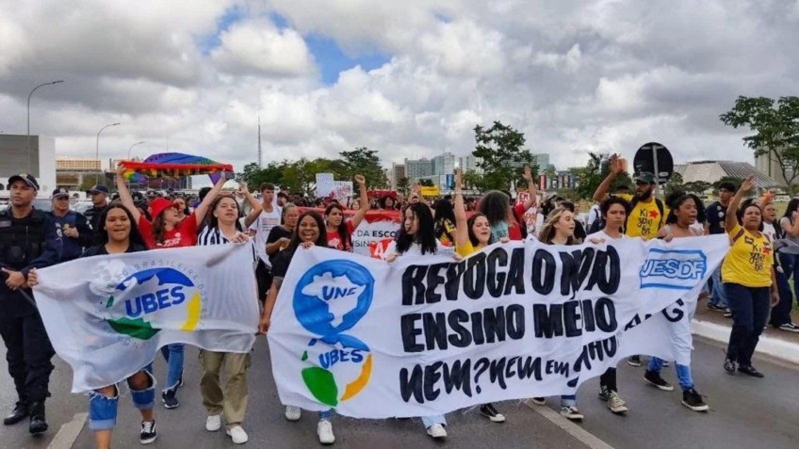 Manifestação em Brasília, no dia 15 de março. Foto: Poder 360